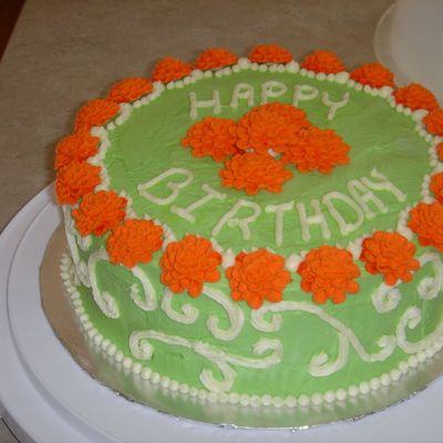 Orange Mums For My Mom