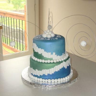 Blue And Green Geometric