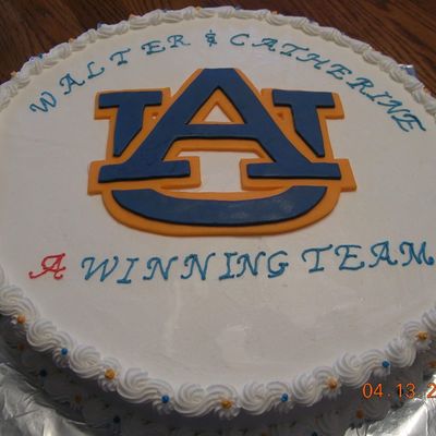 Auburn Wedding Shower Cake