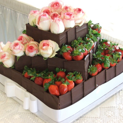 Dark Chocolate With Strawberries