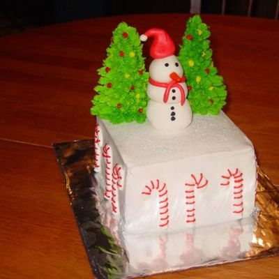 Snowman Cake