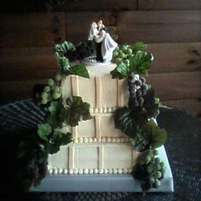 Grape Wedding Cake