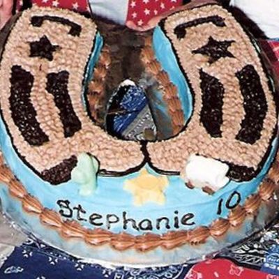 Horseshoe Cowboy Boot Cake