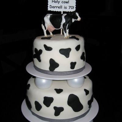 Cow Birthday Cake