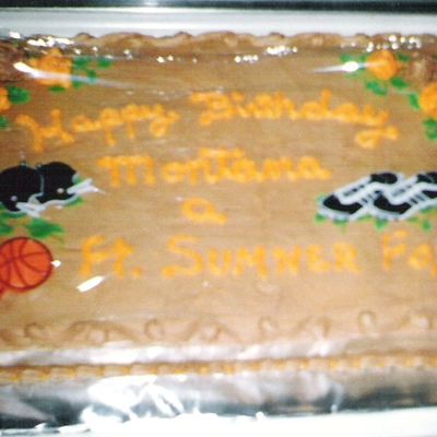 Friend's Grandson Sports Birthday Cake