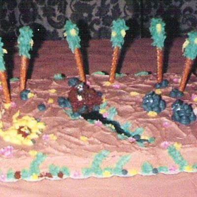 Dad's Jungle Birthday Cake