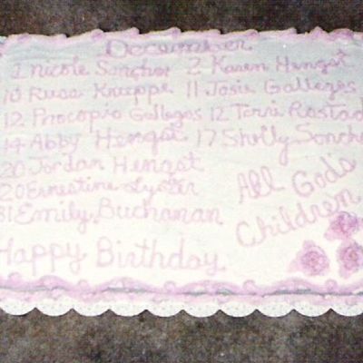 Church Members Birthdays