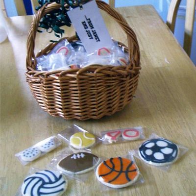Sports Cookie Basket