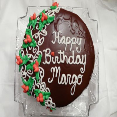 Chocolate Glazed Birthday Cake