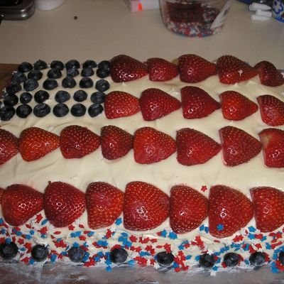 4Th Of July Flag Cake