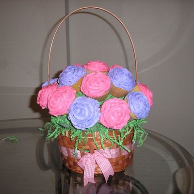 Basket Of Flowers For Jen