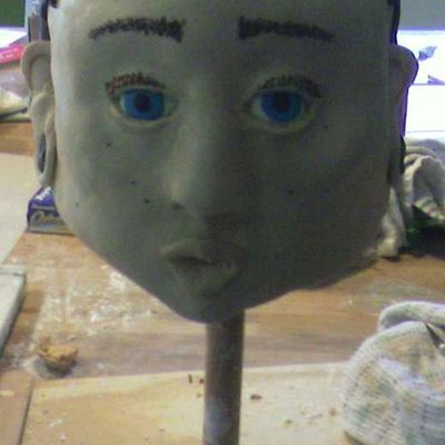 A Cake Of A Friends Face For His Birthday