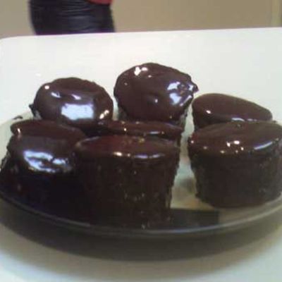 Mini Ganache Covered White Cakes