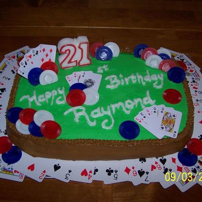 Poker Cake