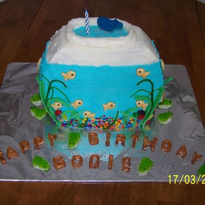 Fish Bowl Cake