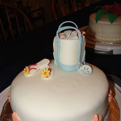 Beach Themed Birthday Cake