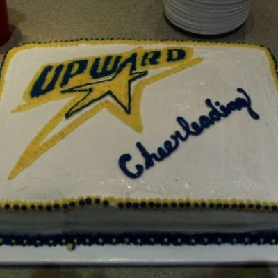 Upward Cheerleading Celebration Cake