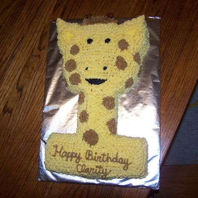Giraffe Birthday Cake