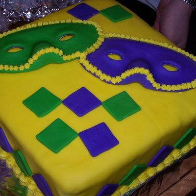 Mardi Gras Cake For Church