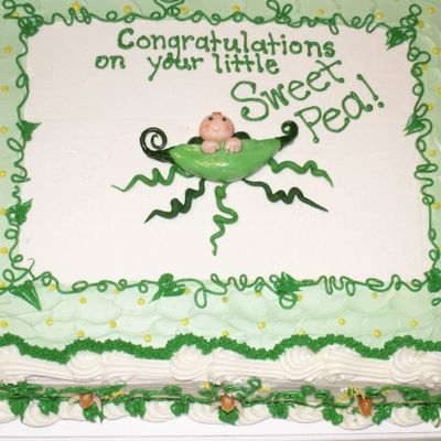 Sweet Pea Shower Cake