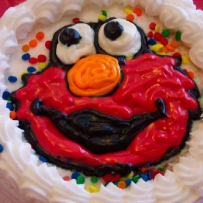 Elmo Smash Cake