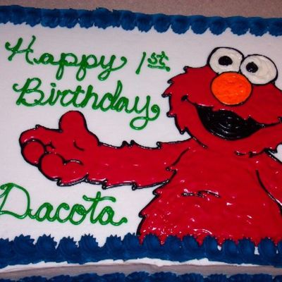 Elmo 1St Birthday Cake