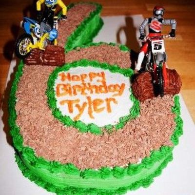 Motorcross Birthday Cake