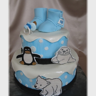 Baby Ugg Boots Ice Cream Cake
