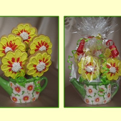 Flower Pot Cookie Bouquet