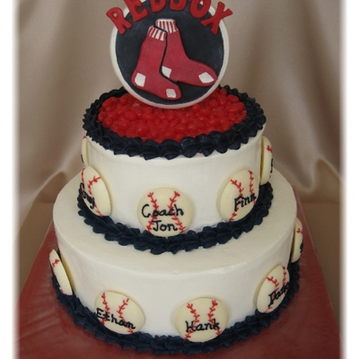 Redsox Ice Cream Cake