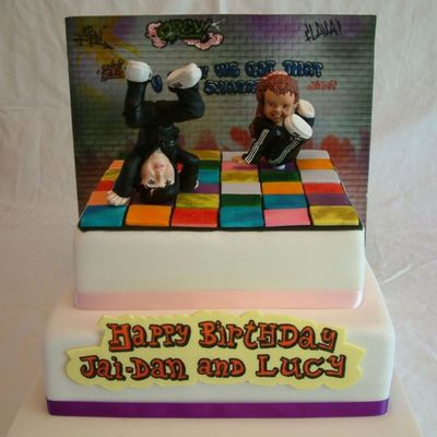 Breakdancing Dancefloor Cake