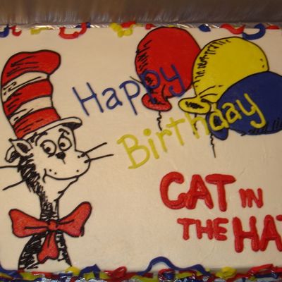 Birthday Cake For The Cat In The Hat