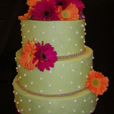 Green Buttercream Cake