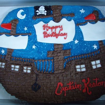 Pirate Ship Cake