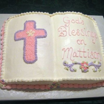 Baby Dedication Cake