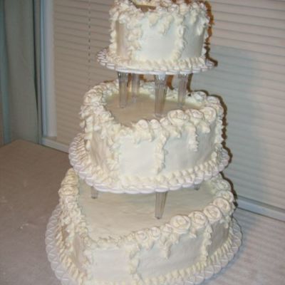 Heart Shaped Wedding Cake