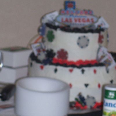 Las Vegas/ Poker Cake