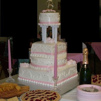 My Wedding Cake!! (Also My 1St)