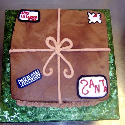 Brown Christmas Package