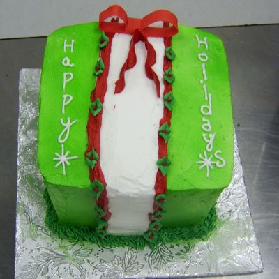 Green & White Christmas Package