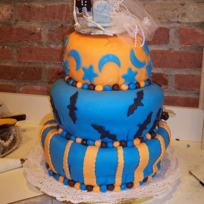 Halloween Wedding Cake