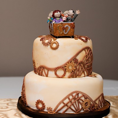 My Steampunk Roller Coaster Wedding Cake