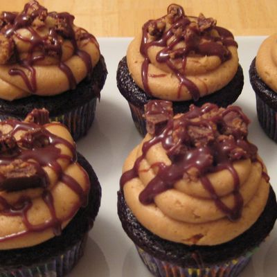 Choc Peanut Butter Cupcakes