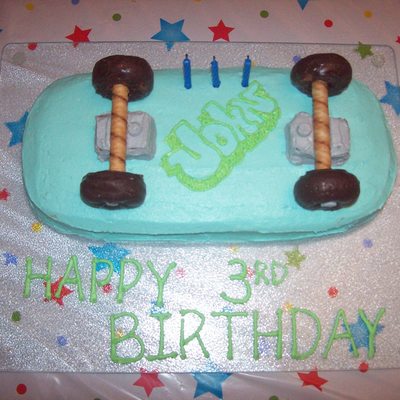 Skateboard Cake