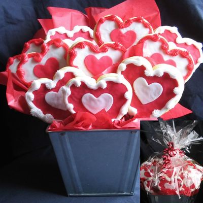 Valentine's Cookie Bouquet