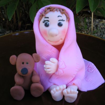 Baby With Bear Topper