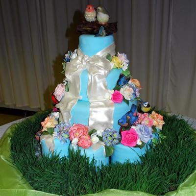 Garden Wedding Cake