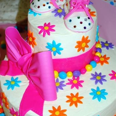 Daisies And Bejewelled Sneakers