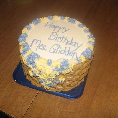 Basket Weave W/ Flowers