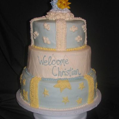 Celestial Baby Shower Cake